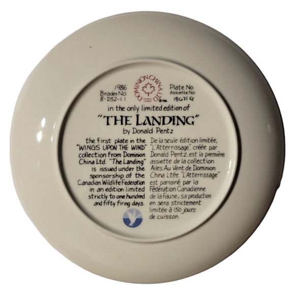 Vtg 86 The Landing Donald Pentz 1st Plate Wings Upon the Wind Canadian Geese - Picture 2 of 3